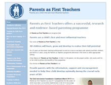 Tablet Screenshot of parentsasfirstteachers.org.uk